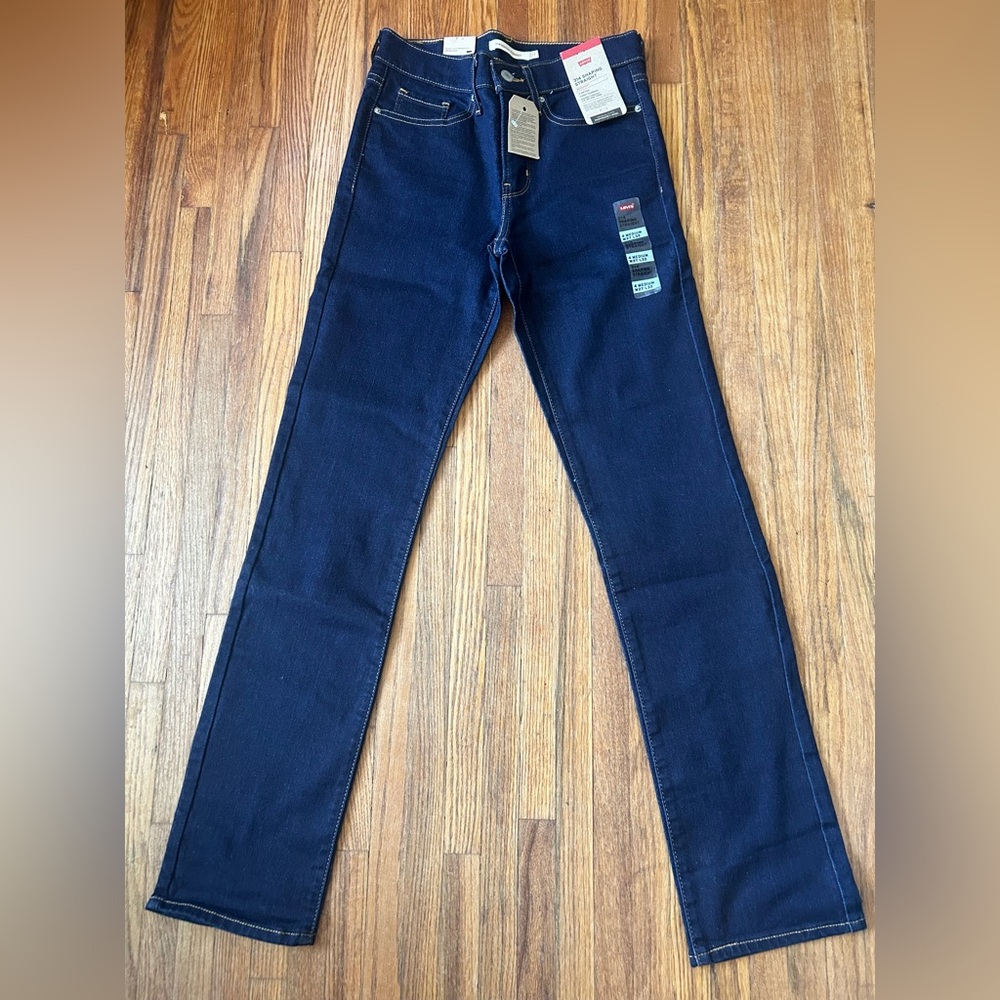 Levi's Deep Indigo 314 Shaping Straight Jeans